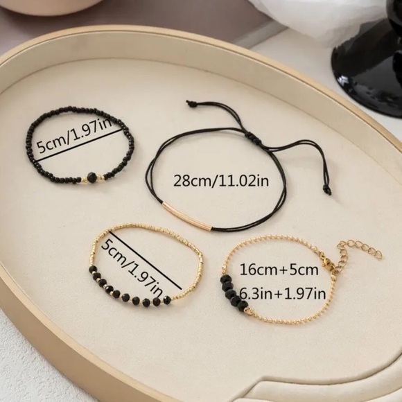Black Gold Bracelet Set - Picture 3 of 3